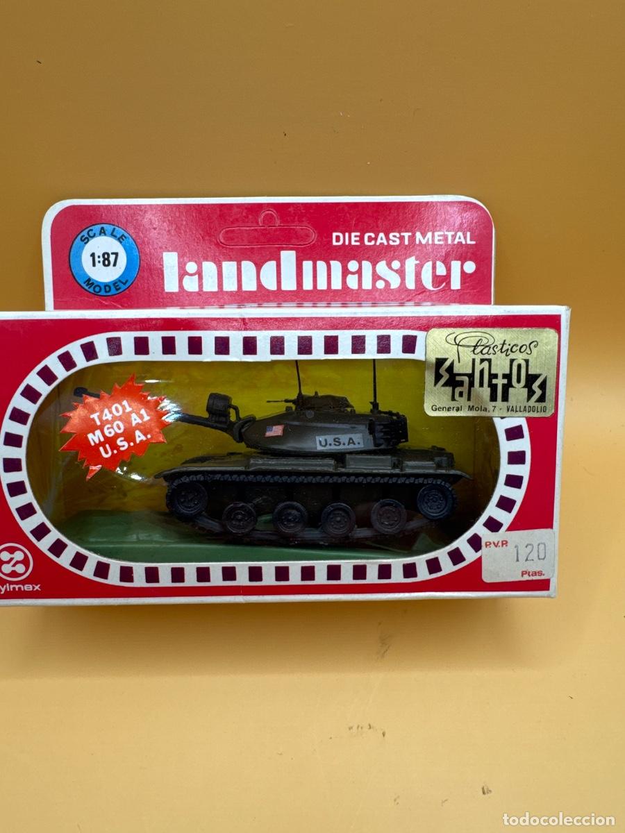 Hobbys: TANQUE ANTIGUO ZYLMEX LANDMASTER T401 M60 A1 USA 1:87 METAL CAJA ORIGINAL A&Ntilde;OS 70