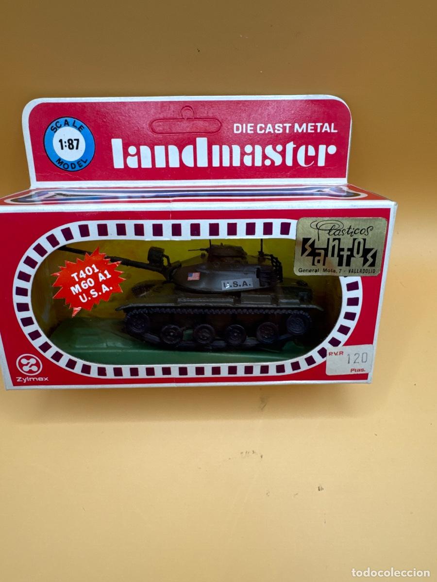 Hobbys: TANQUE ANTIGUO ZYLMEX LANDMASTER T401 M60 A1 USA 1:87 METAL CAJA ORIGINAL A&Ntilde;OS 70