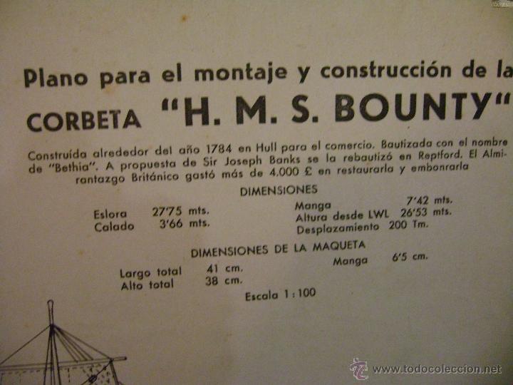 Hobbys: Plano para montaje y construcci&oacute;n de la corbeta H.M.S. Bounty. Constructo - Foto 1
