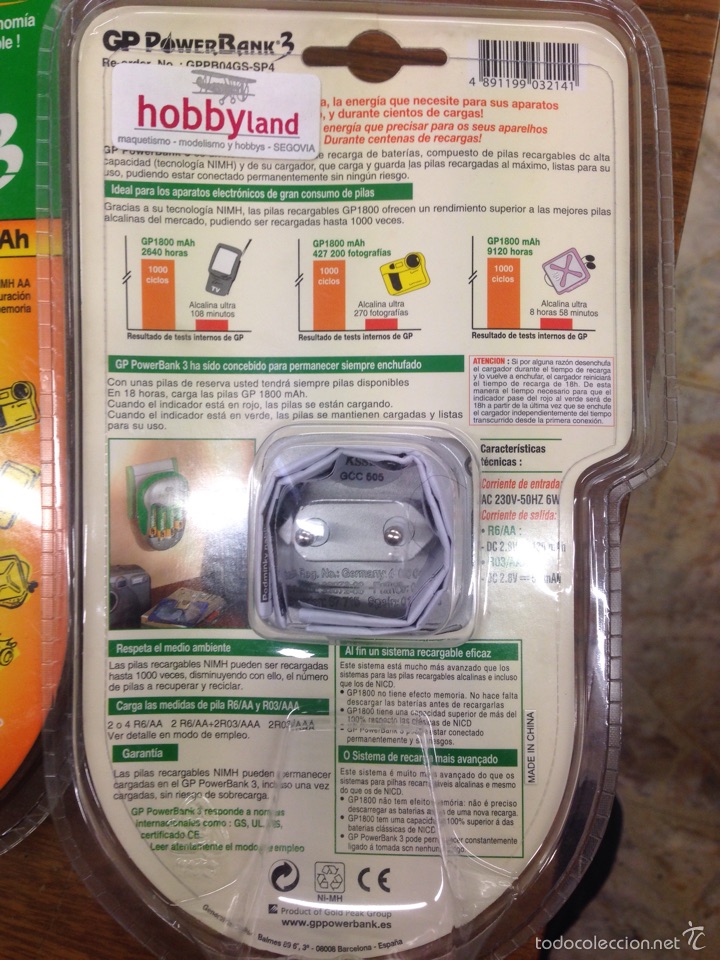 Hobbys: Pack de cargador de pilas recargables+4 pilas - Foto 3