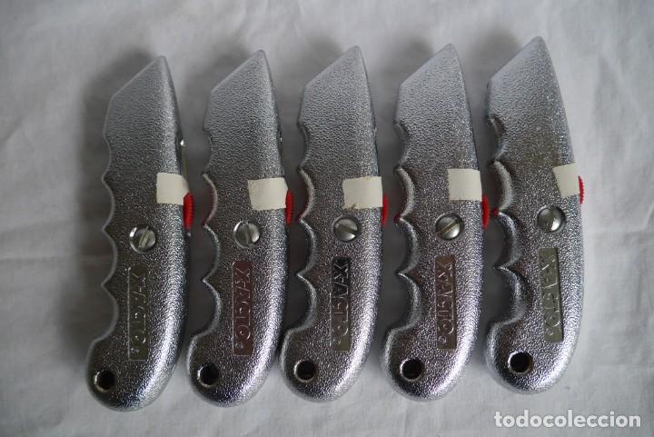Hobbys: 5 cutter grandes de aluminio X-Acto, sin uso - Foto 2