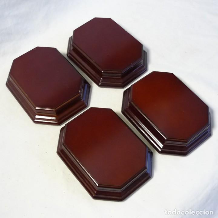 Hobbys: 4 peanas de madera 12,5 x 10 x 3 cent&iacute;metros - Foto 1