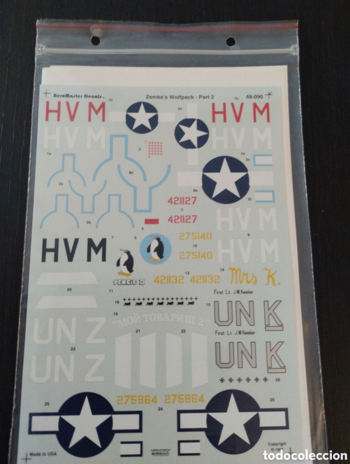 Hobbys: Calcas. Aeromaster Decals. 48-090. - Foto 1