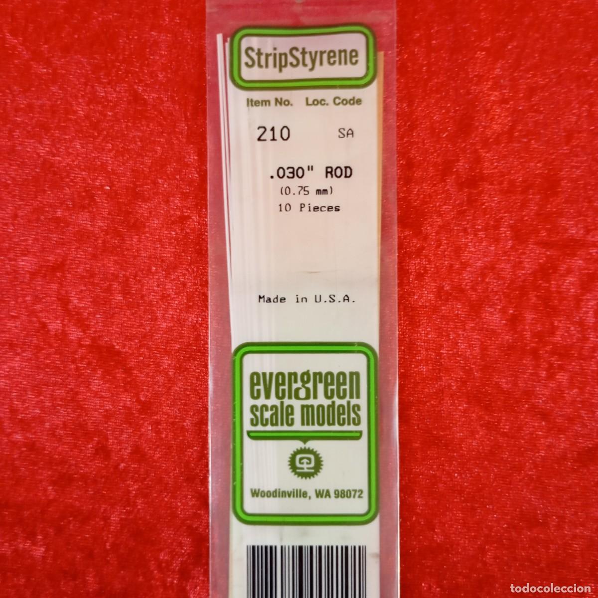 Hobbys: EVERGREEN SCALE MODELS - 030&rdquo; ROD - (0.75MM) - 10 PIECES - REF. 210 / 2085 - Foto 3