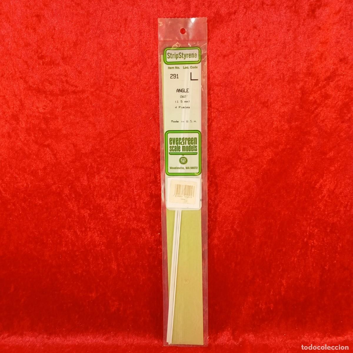 Hobbys: EVERGREEN SCALE MODELS - ANGLE - 060&rdquo; (1.5MM) - 4 PIECES - REF. 291 / 2091 - Foto 1