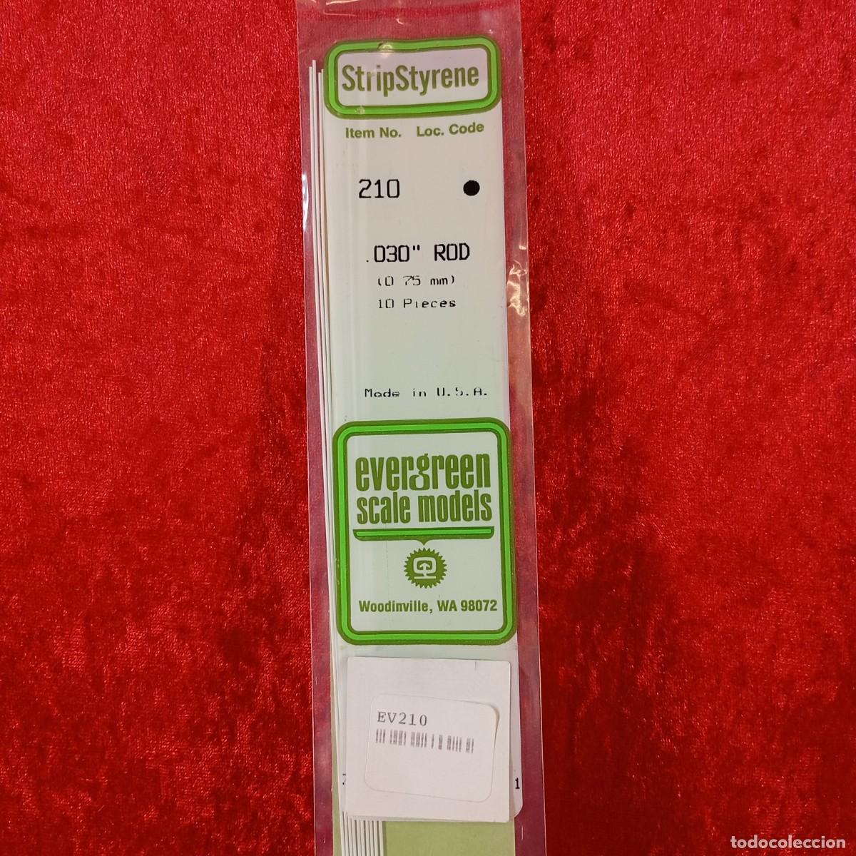 Hobbys: EVERGREEN SCALE MODELS - 030&rdquo; ROD (0.75MM) - 10 PIECES - REF. 210 / 2132 - Foto 3
