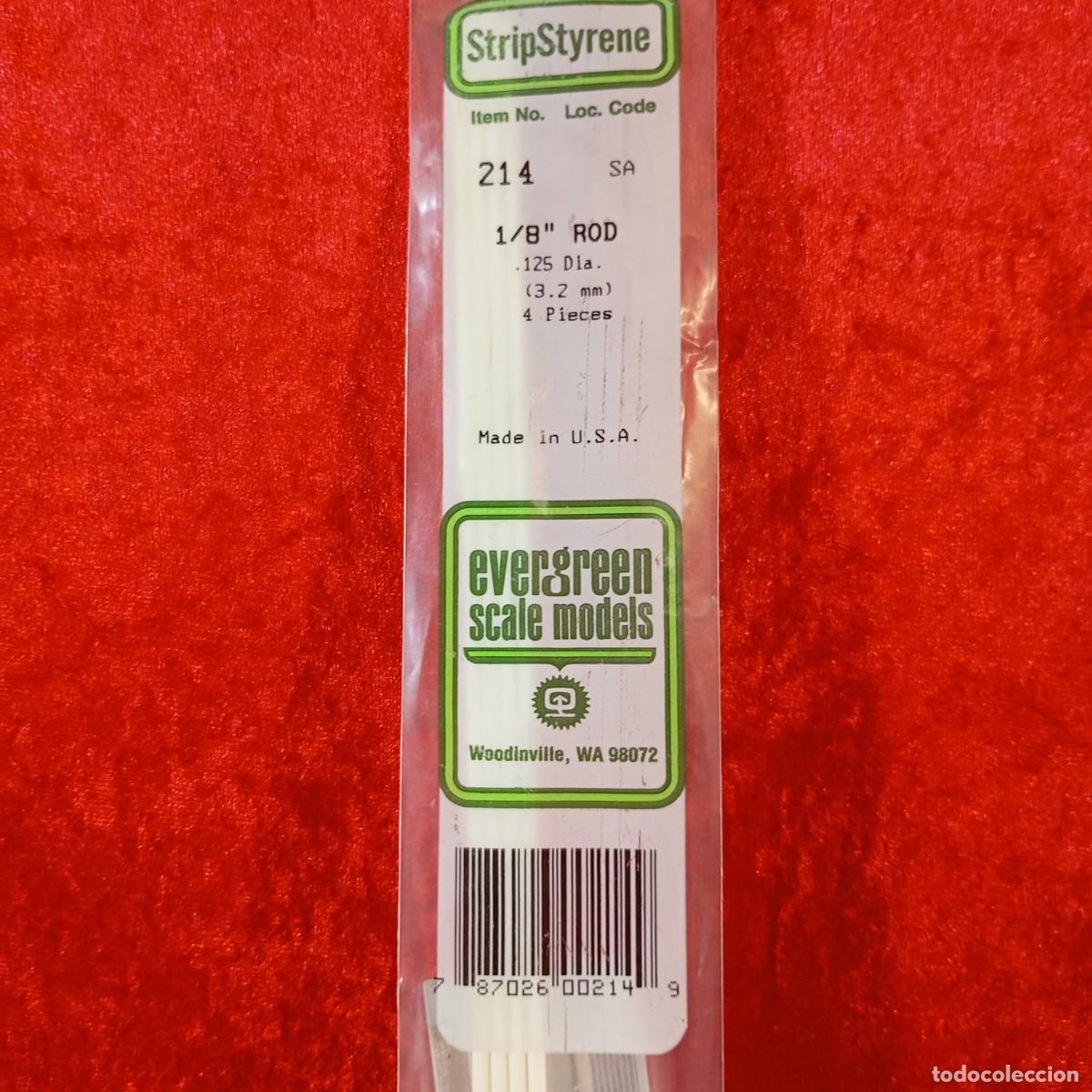 Hobbys: EVERGREEN SCALE MODELS - 1/8&rdquo; ROD (3.2MM) - 4 PIECES - REF. 214 / 2133 - Foto 3