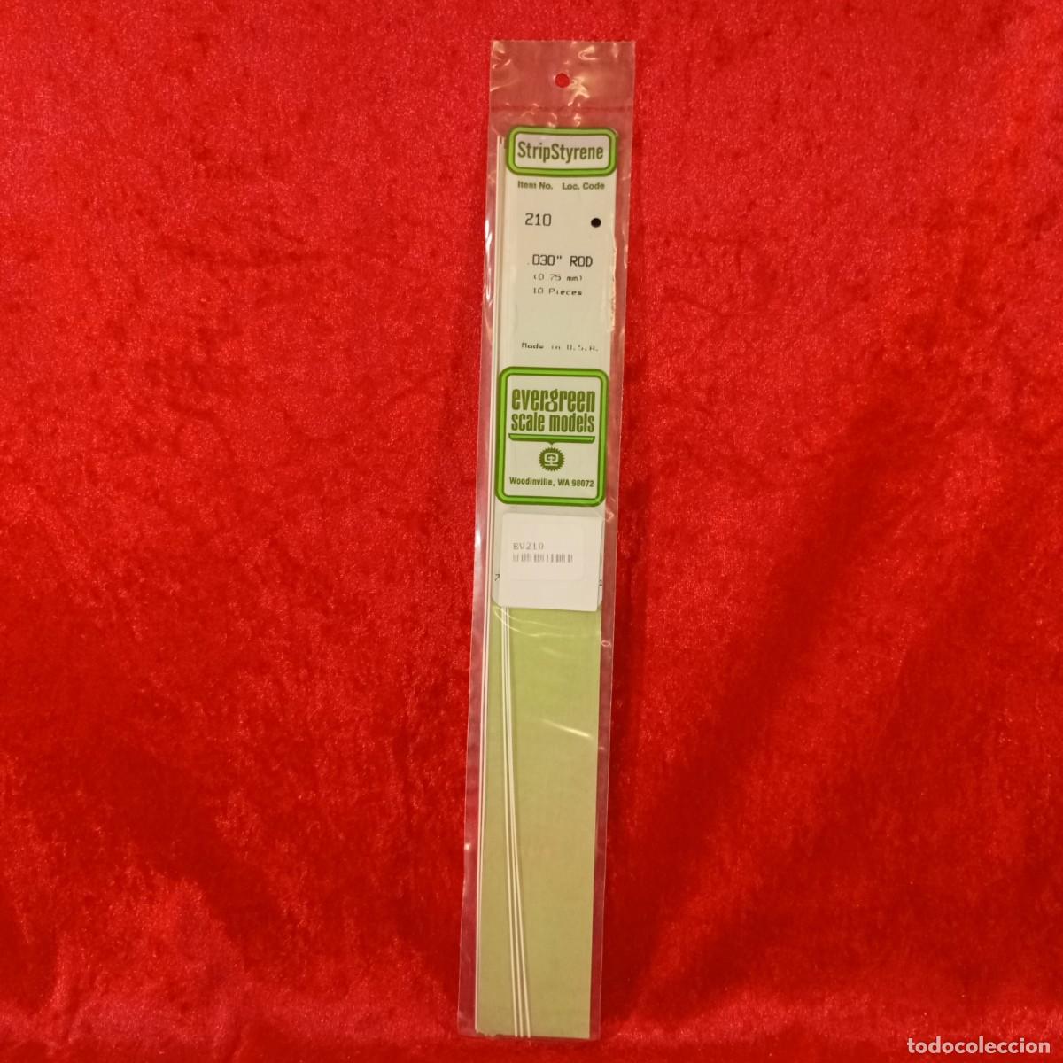 Hobbys: EVERGREEN SCALE MODELS - 030&rdquo; ROD (0.75MM) - 10 PIECES - REF. 210 / 2134 - Foto 1