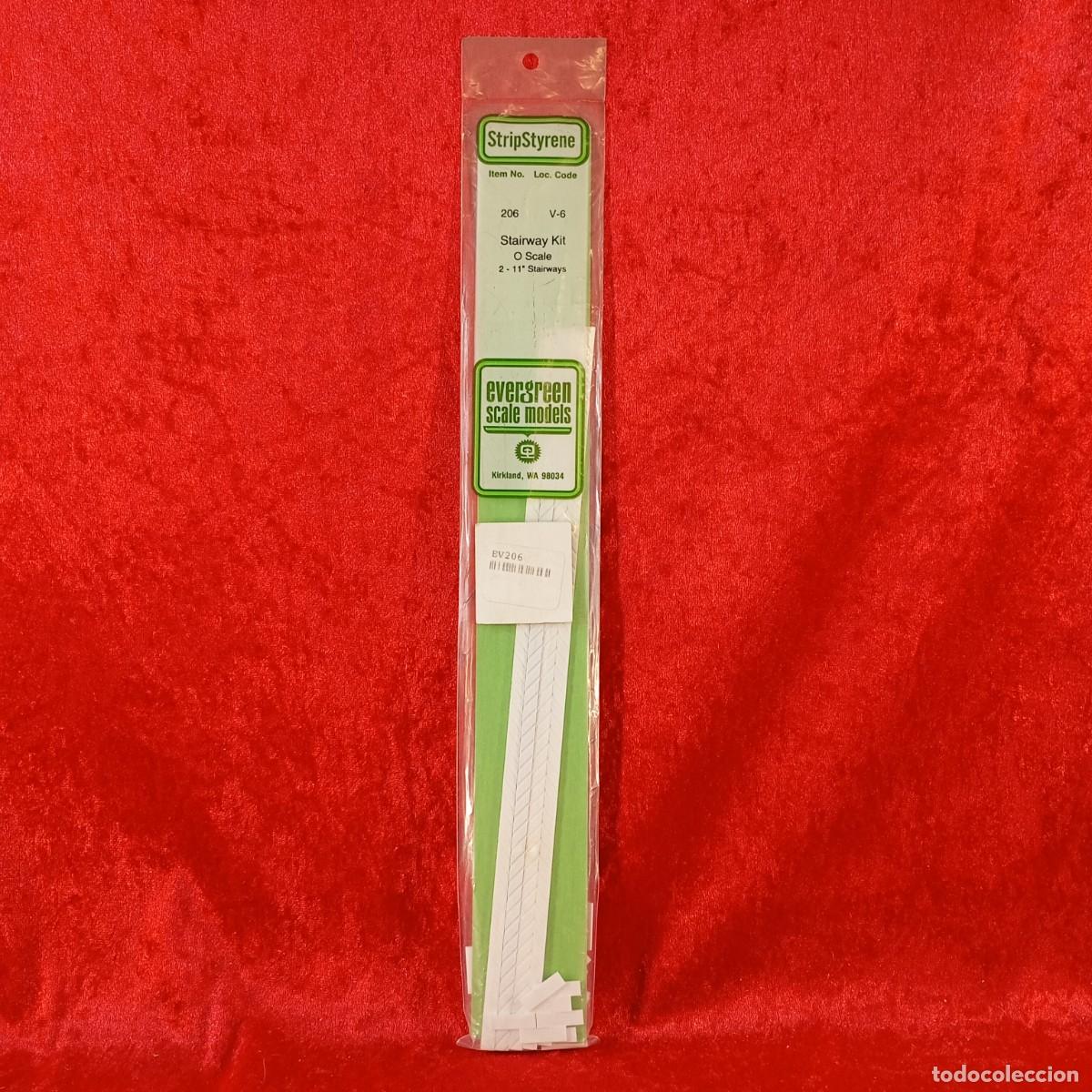 Hobbys: EVERGREEN SCALE MODELS - STAIRWAY KIT - O SCALE - 2-11&rdquo; STAIRWAYS - REF. 206 / 2135 - Foto 1