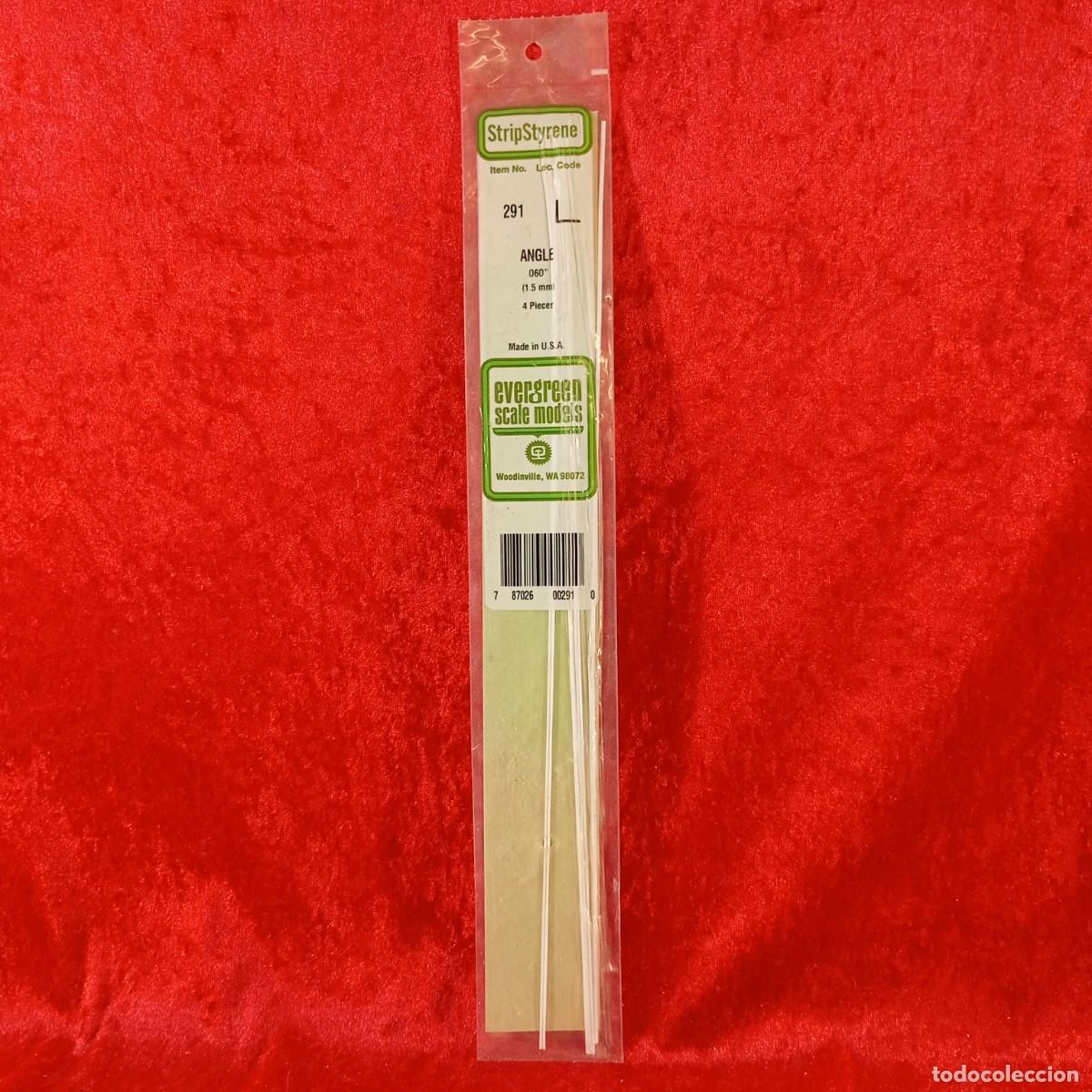 Hobbys: EVERGREEN SCALE MODELS - ANGLE - 060&rdquo; (1.5MM) - 4 PIECES - REF. 291 / 2136 - Foto 1