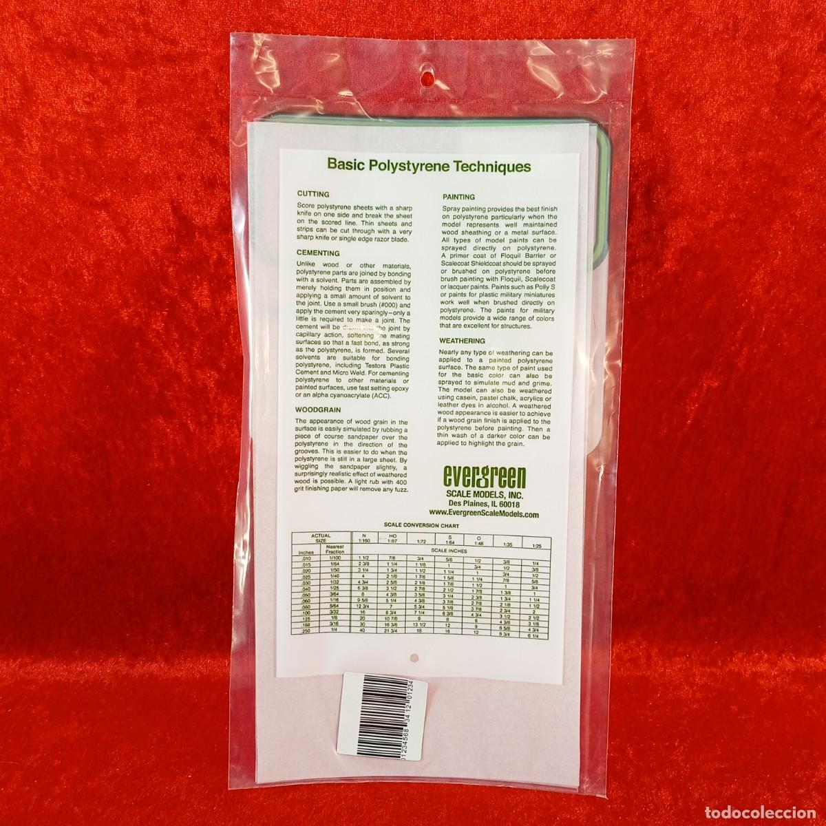 Hobbys: EVERGREEN SCALE MODELS - CLEAR - 015&rdquo; THICK (0.4MM) - 2 SHEETS - REF. 9007 - REF. 3109007 / 2184 - Foto 2
