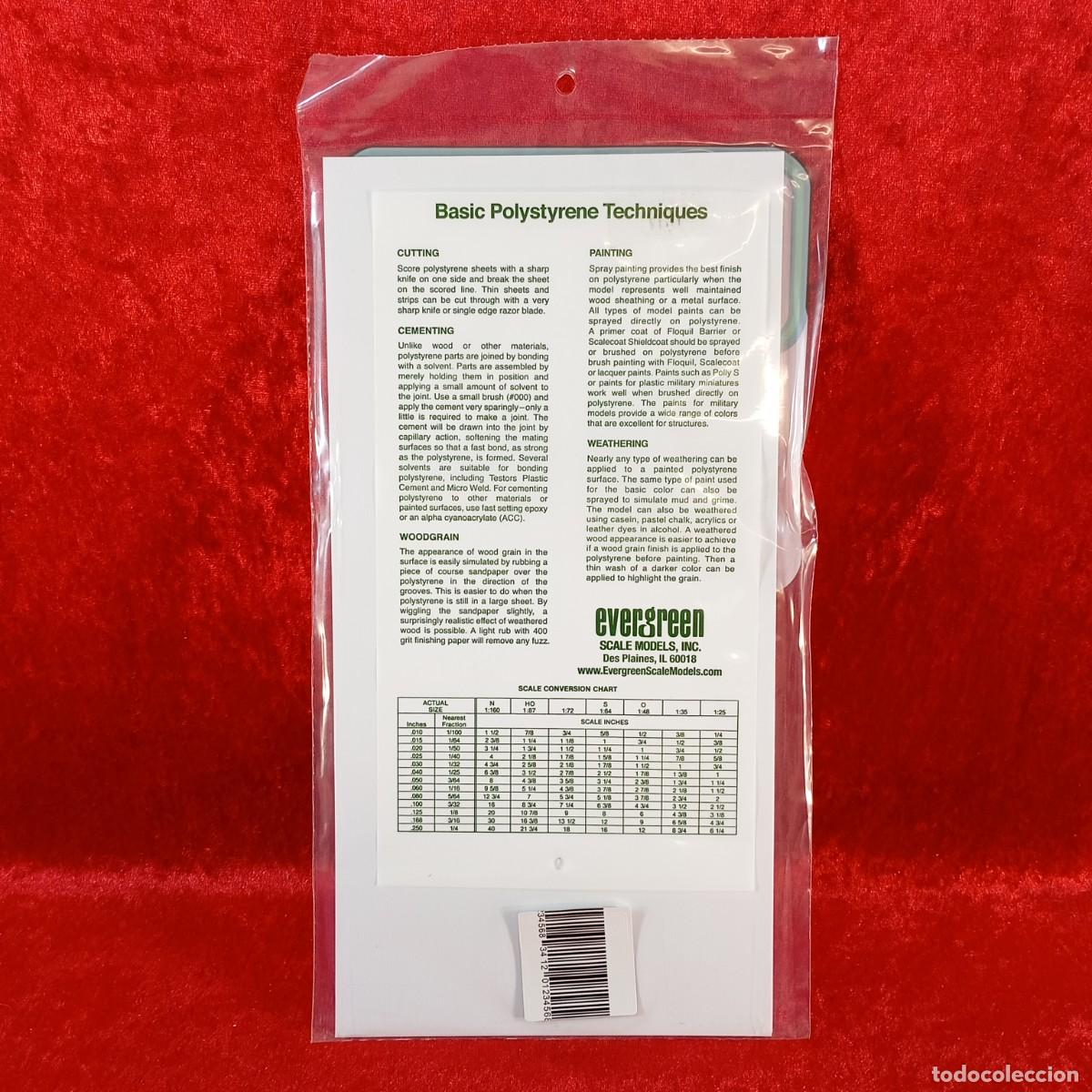 Hobbys: EVERGREEN SCALE MODELS - PLAIN - 010&rdquo;, 020&rdquo;, 040&rdquo; THICK -ASSORTMENT - REF. 9008 -REF. 3109008 / 2186 - Foto 2