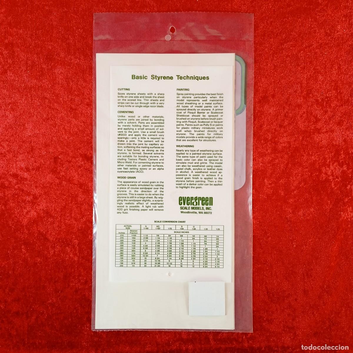Hobbys: EVERGREEN SCALE MODELS - PLAIN - 005&rdquo; THICK (0.13MM) - 3 SHEETS - REF. 9009 / 2188 - Foto 2
