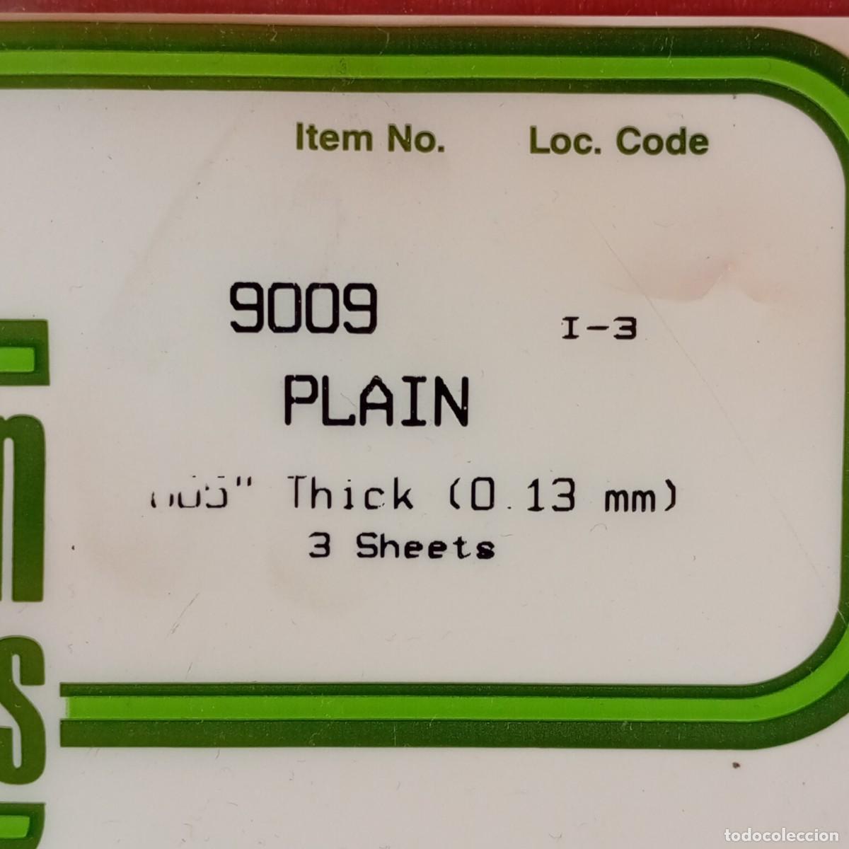 Hobbys: EVERGREEN SCALE MODELS - PLAIN - 005&rdquo; THICK (0.13MM) - 3 SHEETS - REF. 9009 / 2188 - Foto 3