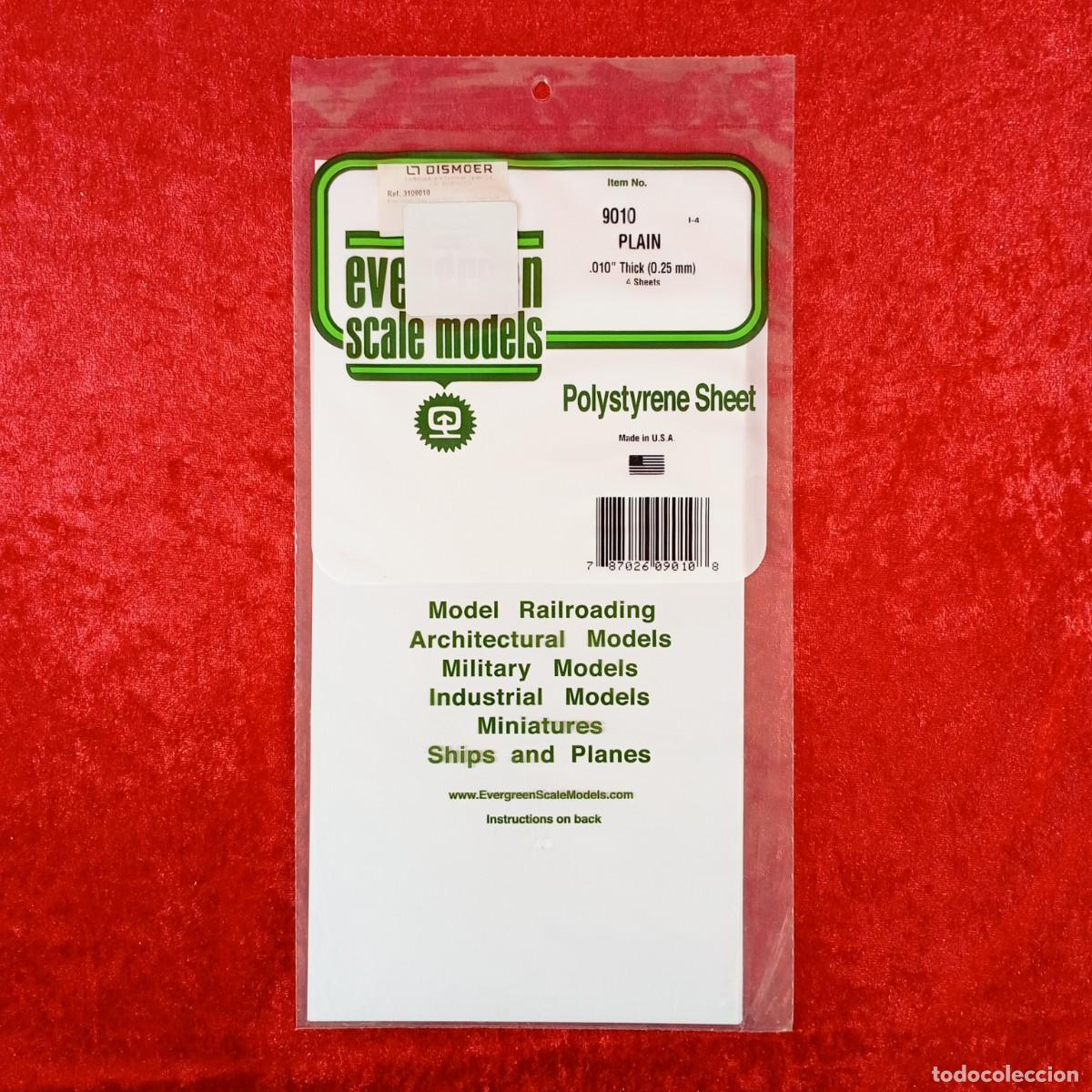 Hobbys: EVERGREEN SCALE MODELS - PLAIN - 005&rdquo; THICK (0.13MM) - 3 SHEETS - REF. 9009 / 2189 - Foto 1