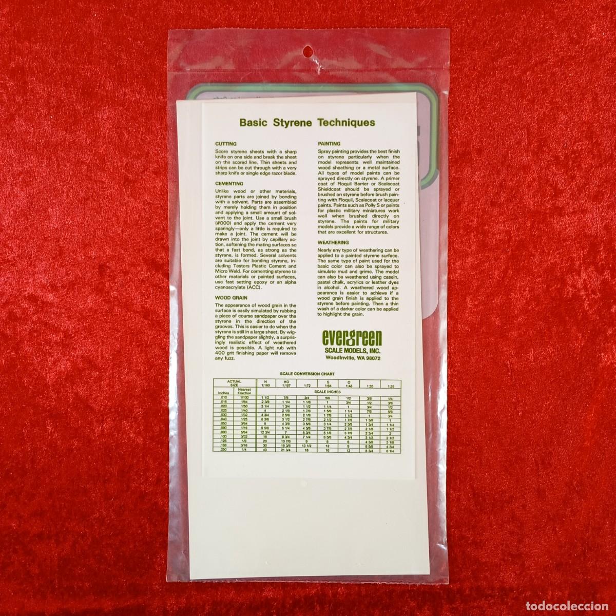 Hobbys: EVERGREEN SCALE MODELS - PLAIN - 005&rdquo; THICK (0.13MM) - 3 SHEETS - REF. 9009 / 2189 - Foto 2