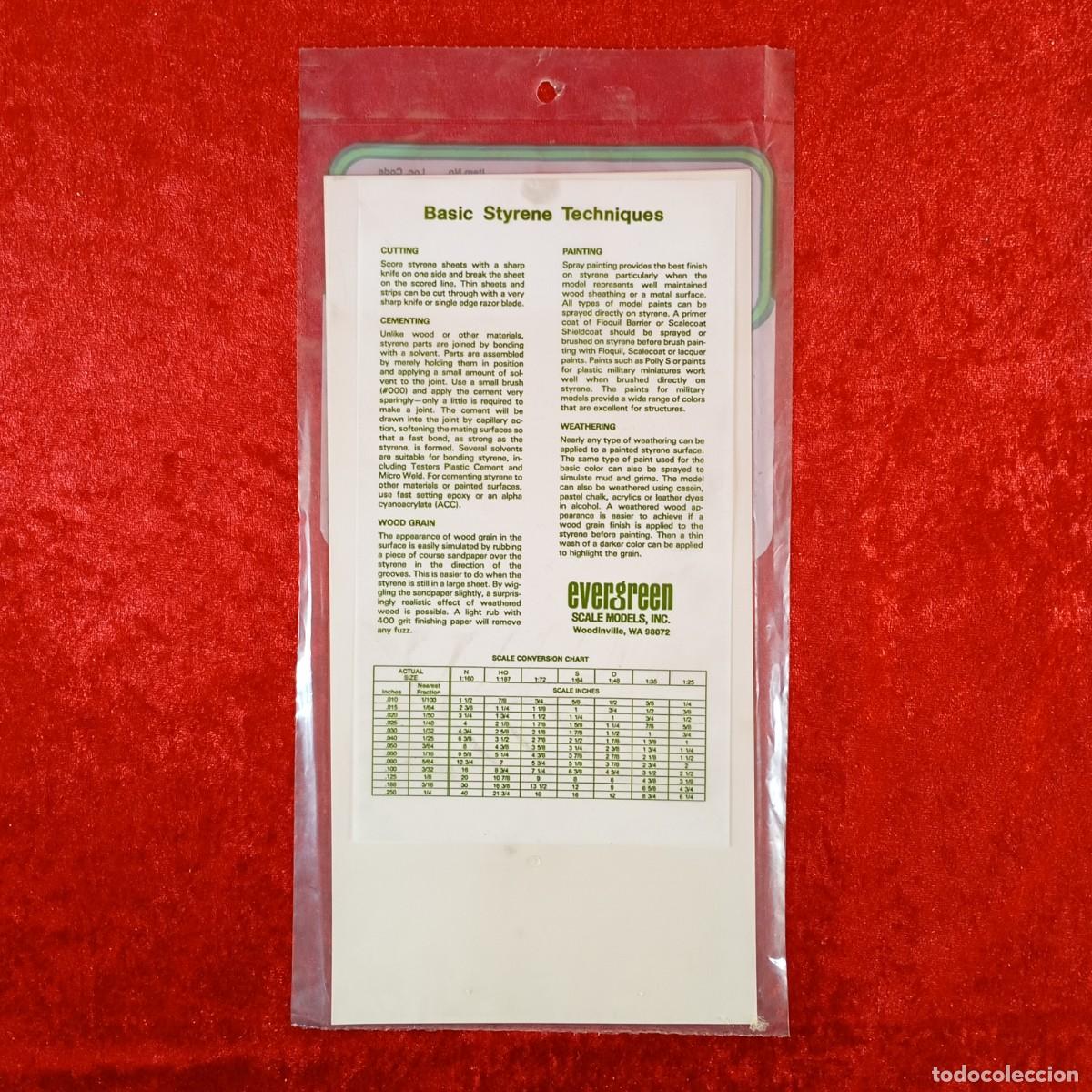 Hobbys: EVERGREEN SCALE MODELS - PLAIN - 005&rdquo; THICK (0.13MM) - 3 SHEETS - REF. 9009 / 2192 - Foto 2