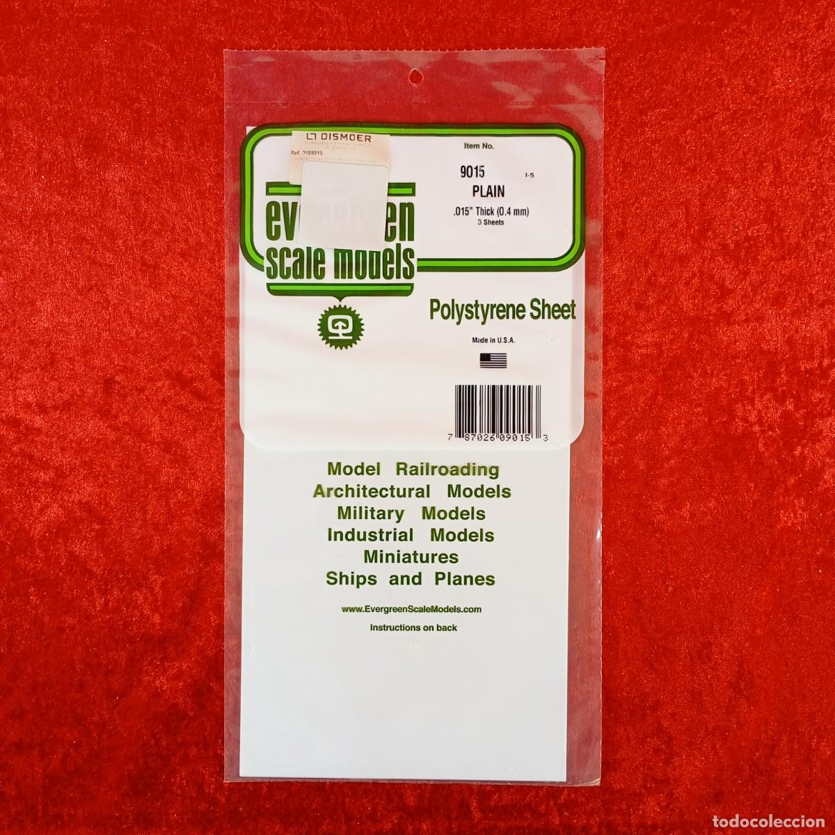 Hobbys: EVERGREEN SCALE MODELS - PLAIN - 010&rdquo; THICK (0.25MM) - 4 SHEETS - REF. 9010 / 2197 - Foto 1