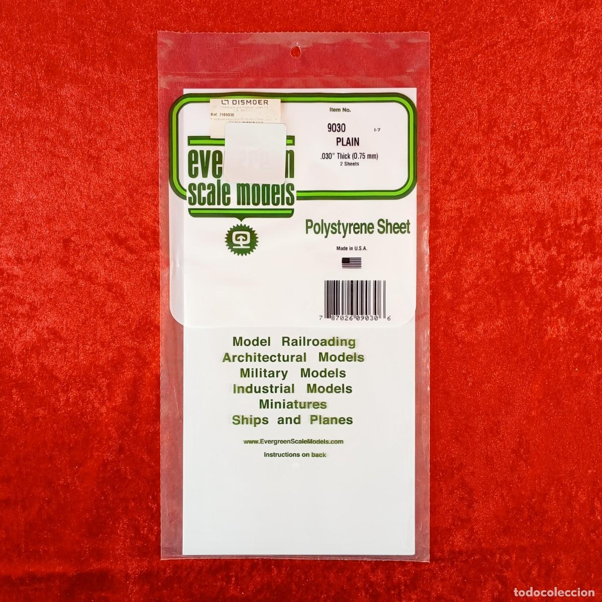 Hobbys: EVERGREEN SCALE MODELS - PLAIN - 015&rdquo; THICK (0.4MM) - 3 SHEETS - REF. 9015 / 2198 - Foto 1