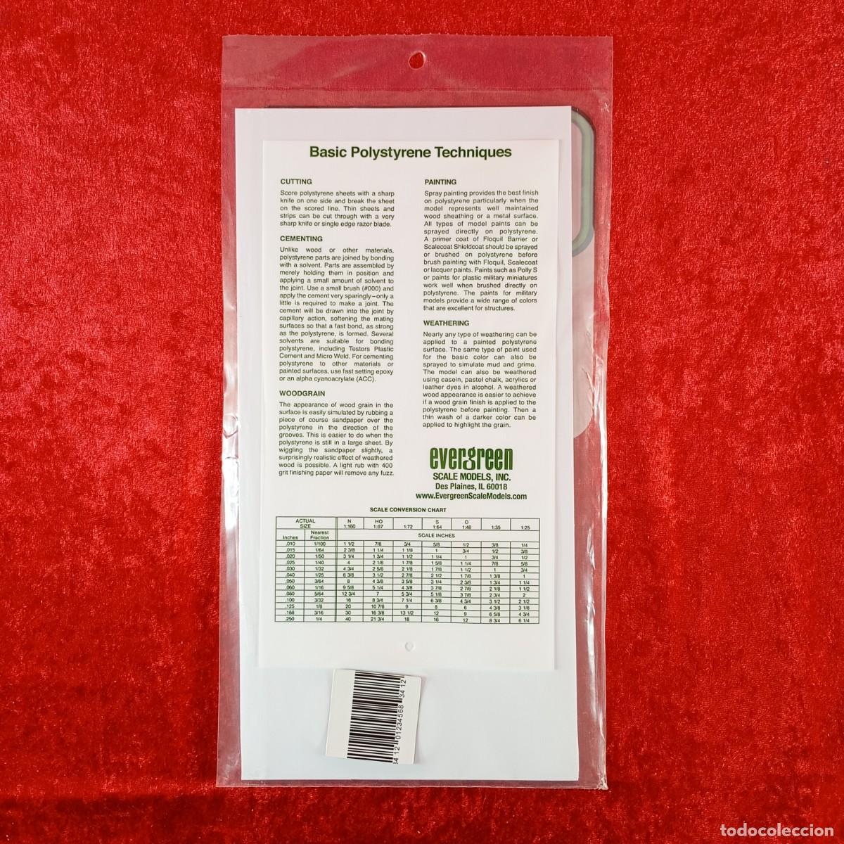 Hobbys: EVERGREEN SCALE MODELS - PLAIN - 040&rdquo; THICK (1.0MM) - 2 SHEETS - REF. 9040 - REF. 3109040 / 2204 - Foto 2