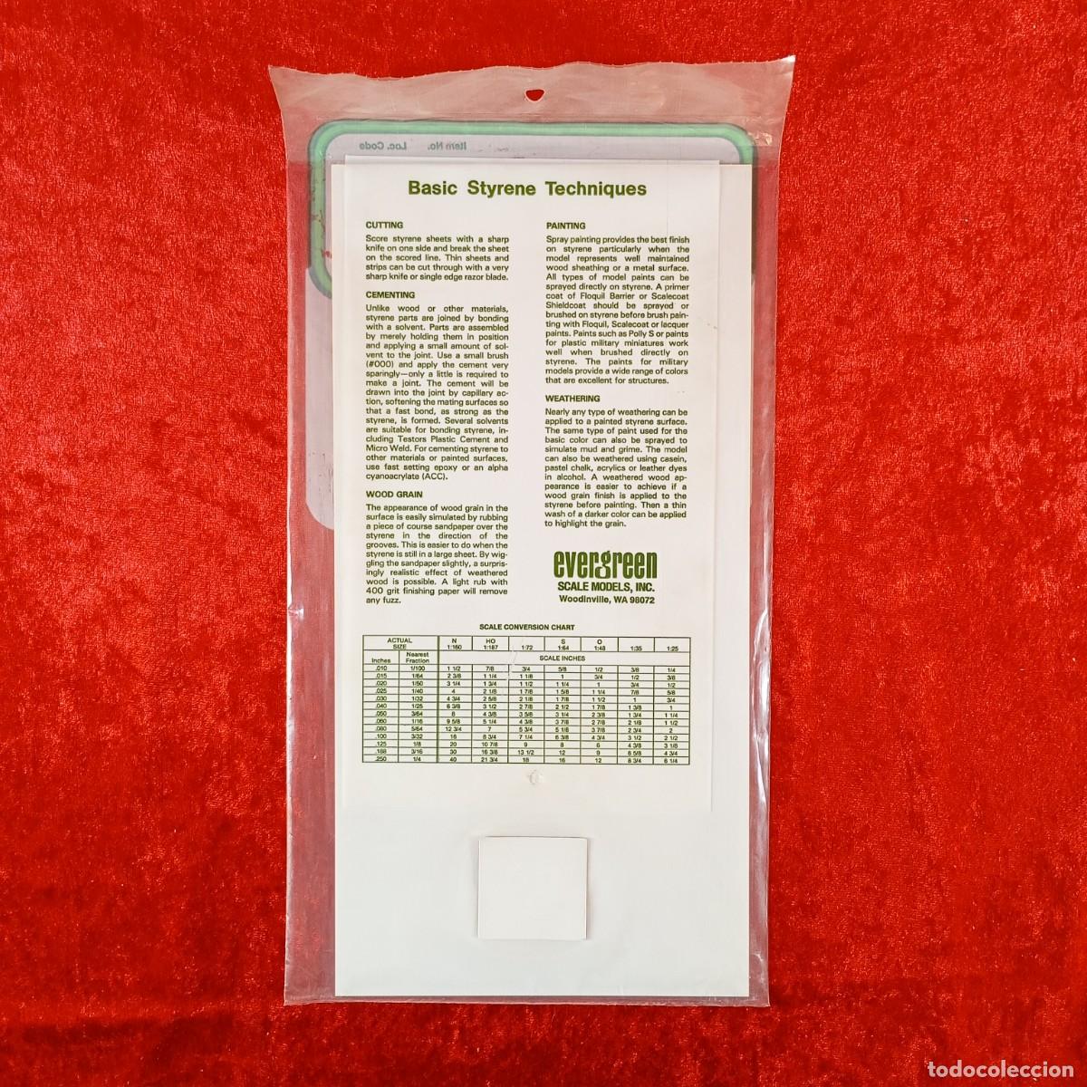 Hobbys: EVERGREEN SCALE MODELS - CLAPBOARD - 080&rdquo; SPACING (2.0MM) - 040&rdquo; THICK (1.0MM) - REF. 4081 / 2207 - Foto 2