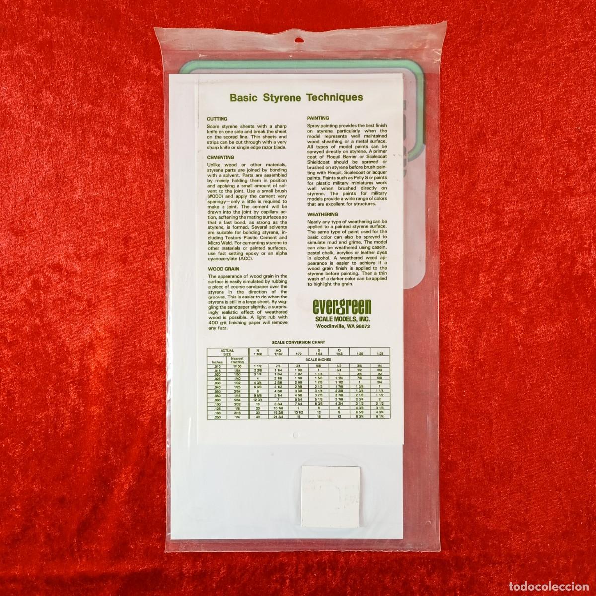 Hobbys: EVERGREEN SCALE MODELS - BOARD & BATTEN - 100&rdquo; SPACING (2.5MM)- 040&rdquo; THICK (1.0MM) -REF. 4543 / 2219 - Foto 2