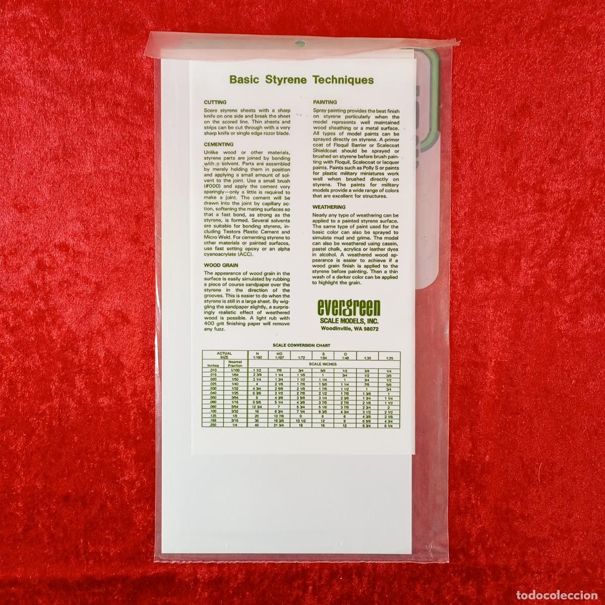 Hobbys: EVERGREEN SCALE MODELS - BOARD & BATTEN - 100&rdquo; SPACING (2.5MM)- 040&rdquo; THICK (1.0MM) -REF. 4543 / 2223 - Foto 2