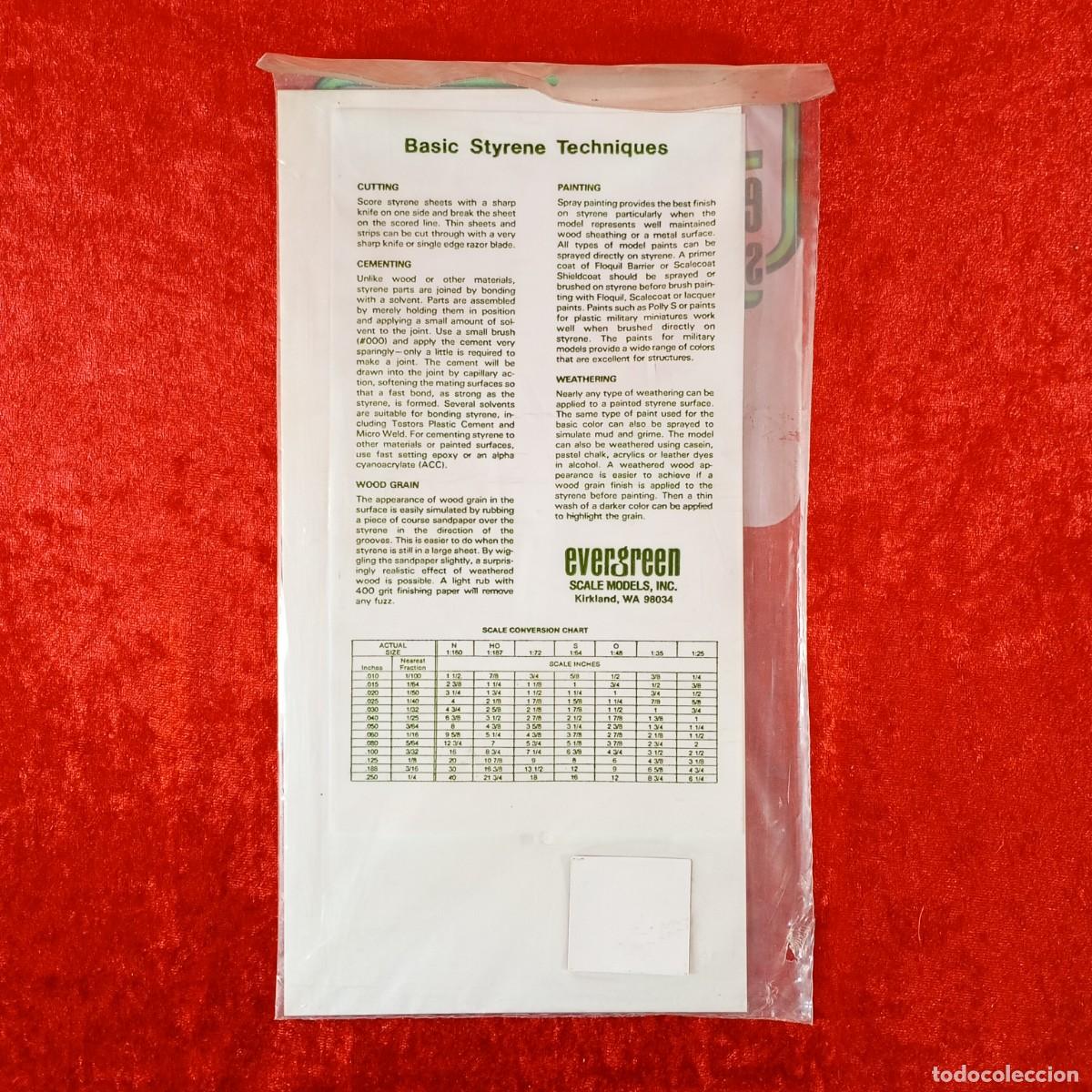 Hobbys: EVERGREEN SCALE MODELS - BOARD & BATTEN - 125&rdquo; SPACING (3.2MM)- 040&rdquo; THICK (1.0MM) -REF. 4544 / 2224 - Foto 2