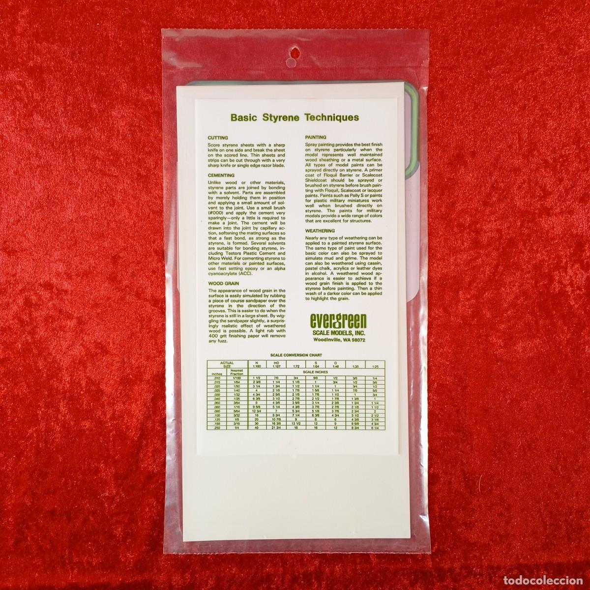 Hobbys: EVERGREEN SCALE MODELS - PLAIN - 005&rdquo; THICK (0.13MM) - 3 SHEETS - REF. 9009 / 2225 - Foto 2