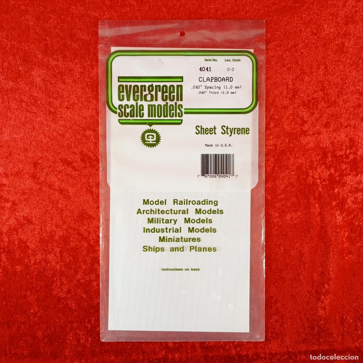 Hobbys: EVERGREEN SCALE MODELS - PLAIN - 060&rdquo; THICK (1.5MM) - 1 SHEET - REF. 9060 / 2226 - Foto 1