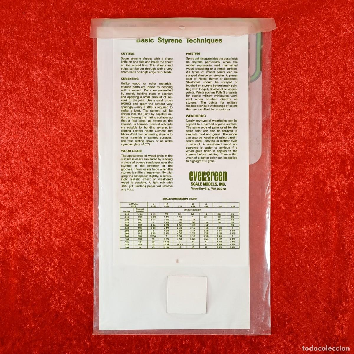 Hobbys: EVERGREEN SCALE MODELS - CLAPBOARD - 080&rdquo; SPACING (2.0MM) - 040&rdquo; THICK (1.0MM) - REF. 4081 / 2228 - Foto 2