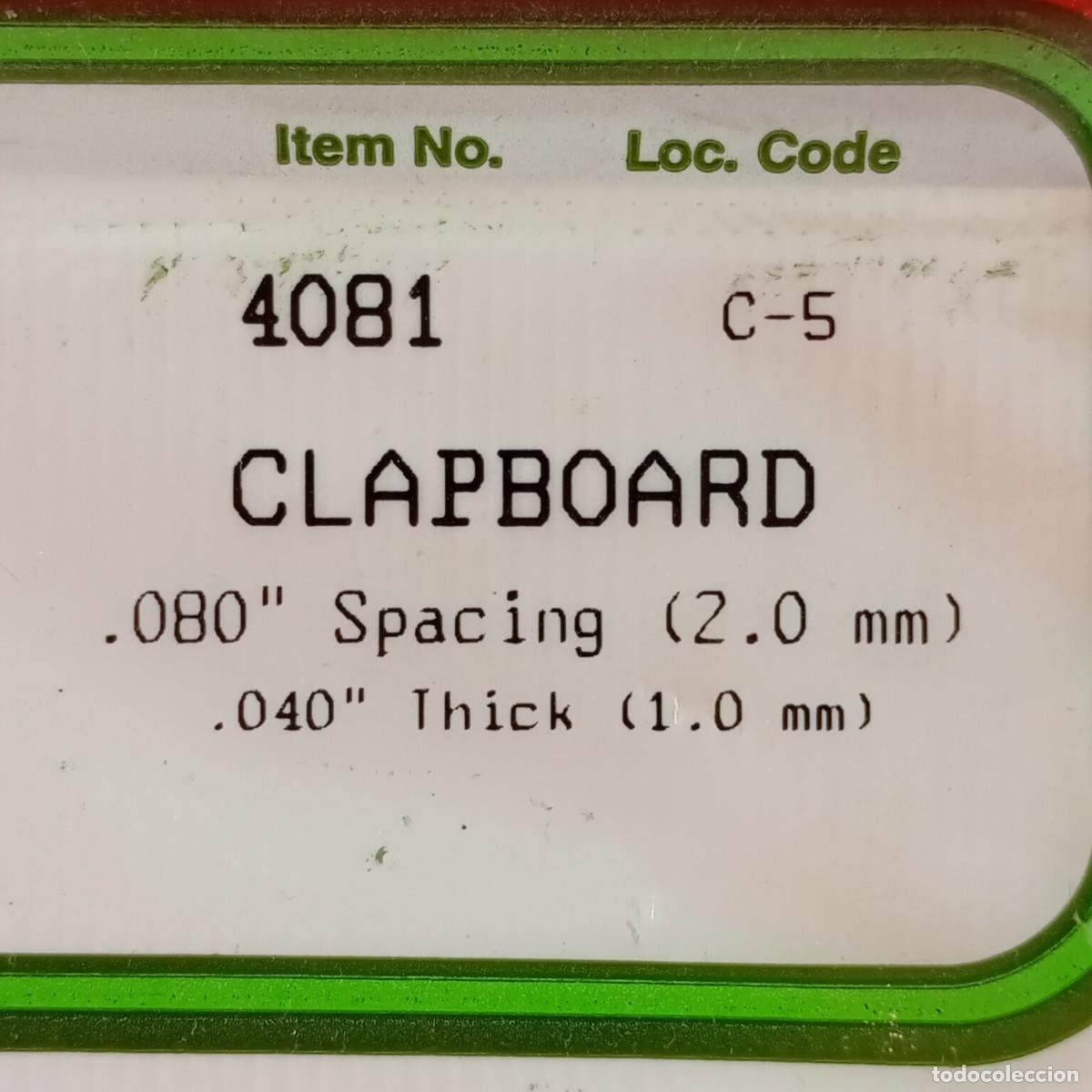 Hobbys: EVERGREEN SCALE MODELS - CLAPBOARD - 080&rdquo; SPACING (2.0MM) - 040&rdquo; THICK (1.0MM) - REF. 4081 / 2228 - Foto 3
