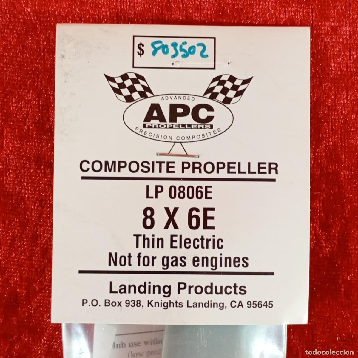 Hobbys: HELICE DE HELICOPTERO APC - LANDING PRODUCTS - REF 0806E - / 235 - Foto 3