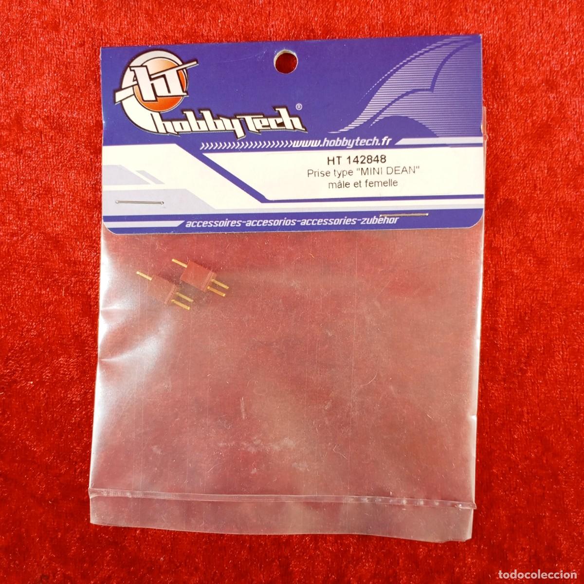 Hobbys: HOBBY TECH - CONECTOR MACHO Y HEMBRA TIPO &rdquo;MINI DEAN&rdquo; - REF. HT 142848 - MODELISMO RC / 4960 - Foto 1