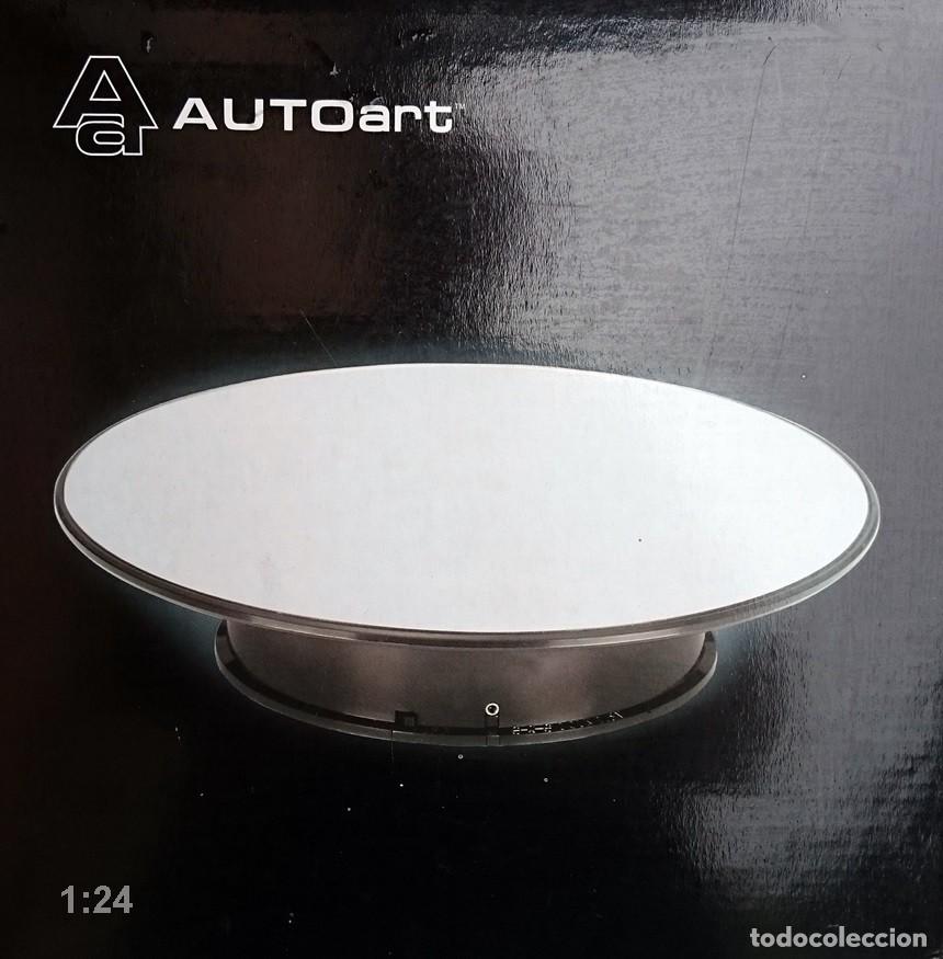 Hobbys: 1/24 25 CMS AUTOART MODELS ROTARY DISPLAY STAND PLATO EFECTO ESPEJO - Foto 1