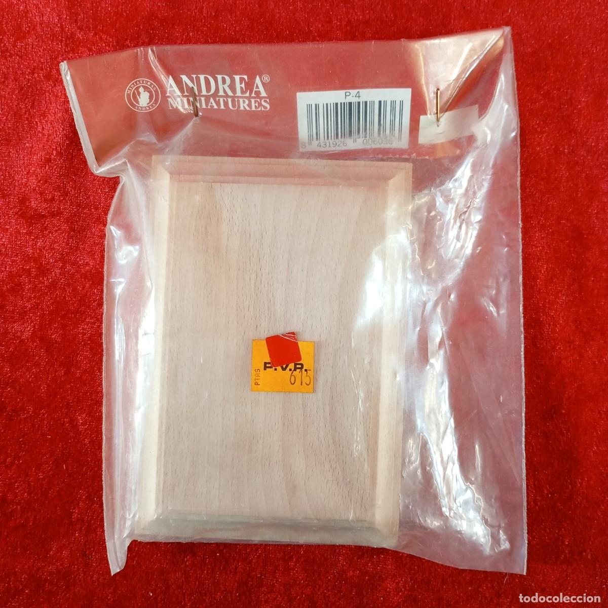 Hobbys: ANDREA MINIATURES - PEANA DE MADERA RECTANGULAR - REF. P-4 - 132 X 90 X 30 MM / 8234 - Foto 1