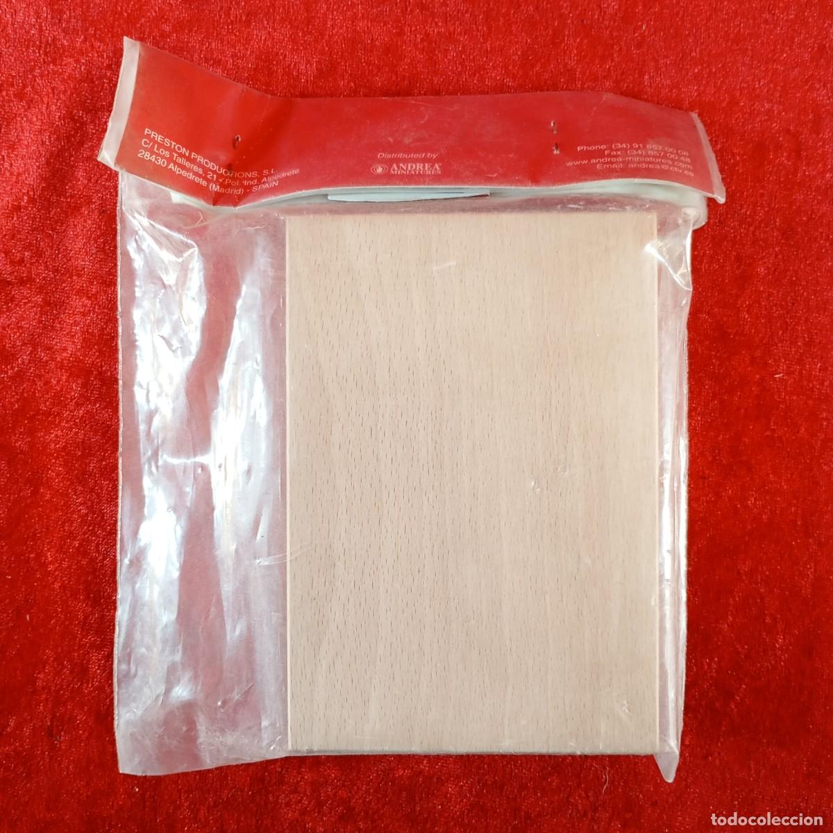 Hobbys: ANDREA MINIATURES - PEANA DE MADERA RECTANGULAR - REF. P-4 - 132 X 90 X 30 MM / 8234 - Foto 2