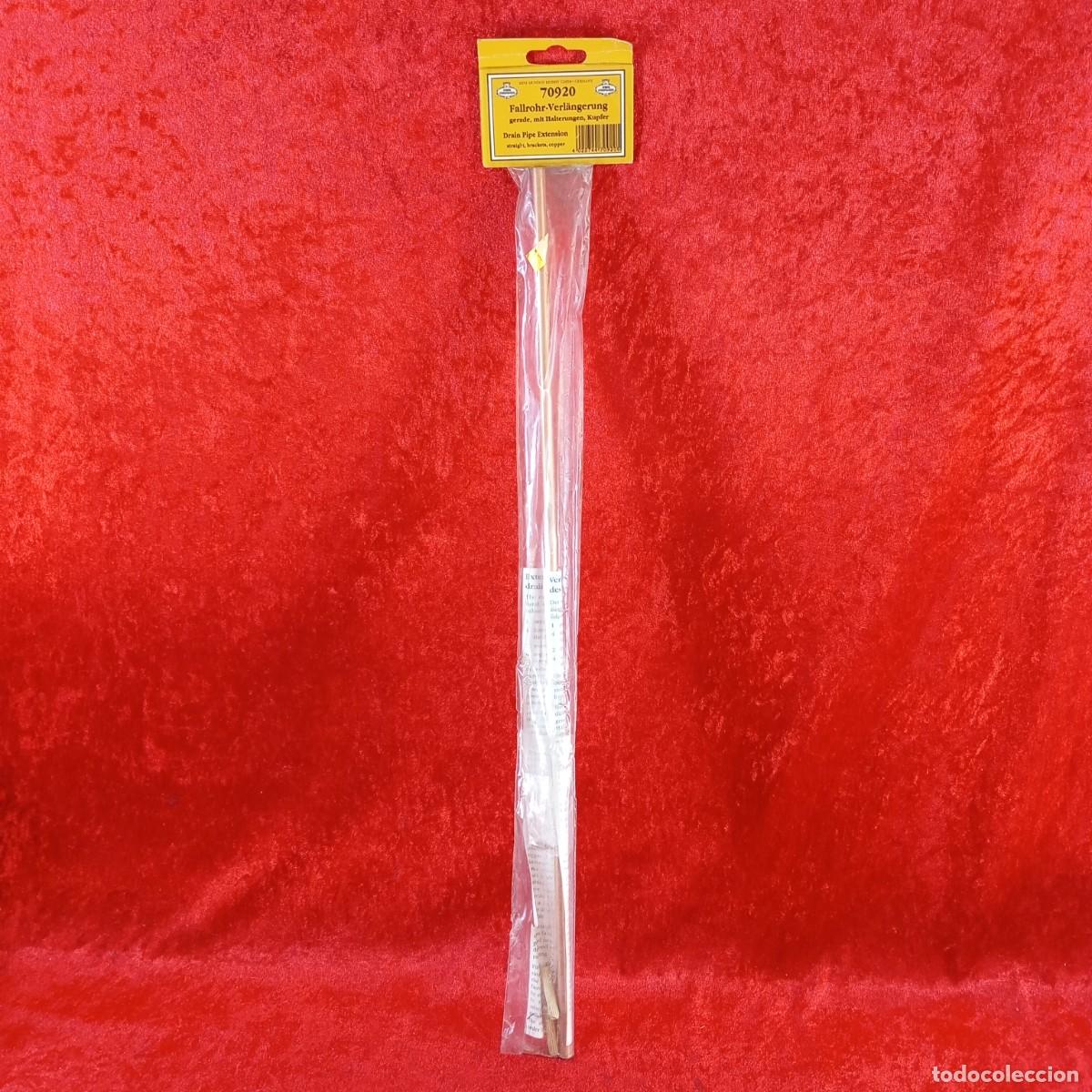 Hobbys: MINI MUNDUX - DRAIN PIPE EXTENSION STRAIGHT, BRACKETS, COPPER - REF. 70920 - CASA MU&Ntilde;ECAS / 8280 - Foto 1