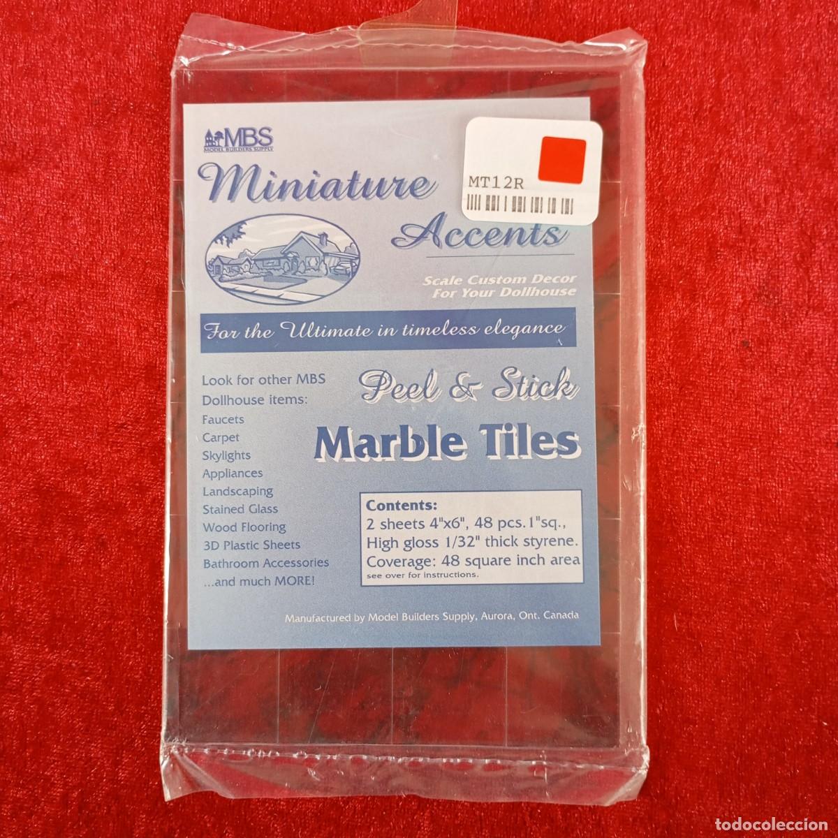 Hobbys: MODEL BUILDERS SUPPLY - RED MARBLE TILE - 48 PIEZAS - REF. #MT-12R - MODELISMO / 8313 - Foto 1