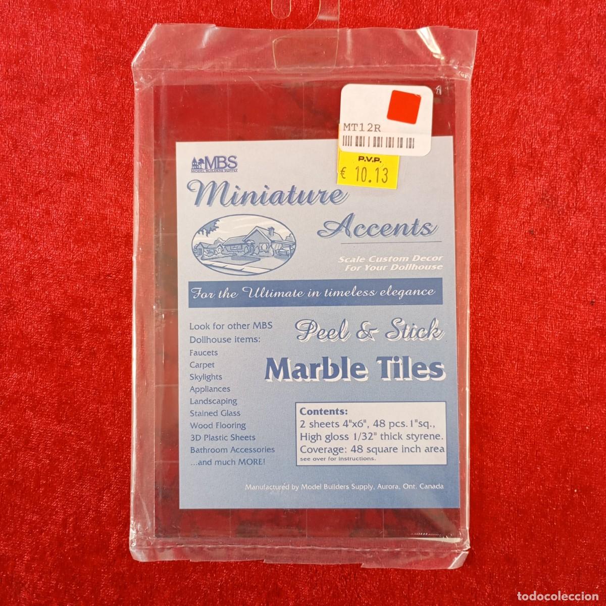 Hobbys: MODEL BUILDERS SUPPLY - RED MARBLE TILE - 48 PIEZAS - REF. #MT-12R - MODELISMO / 8332 - Foto 1