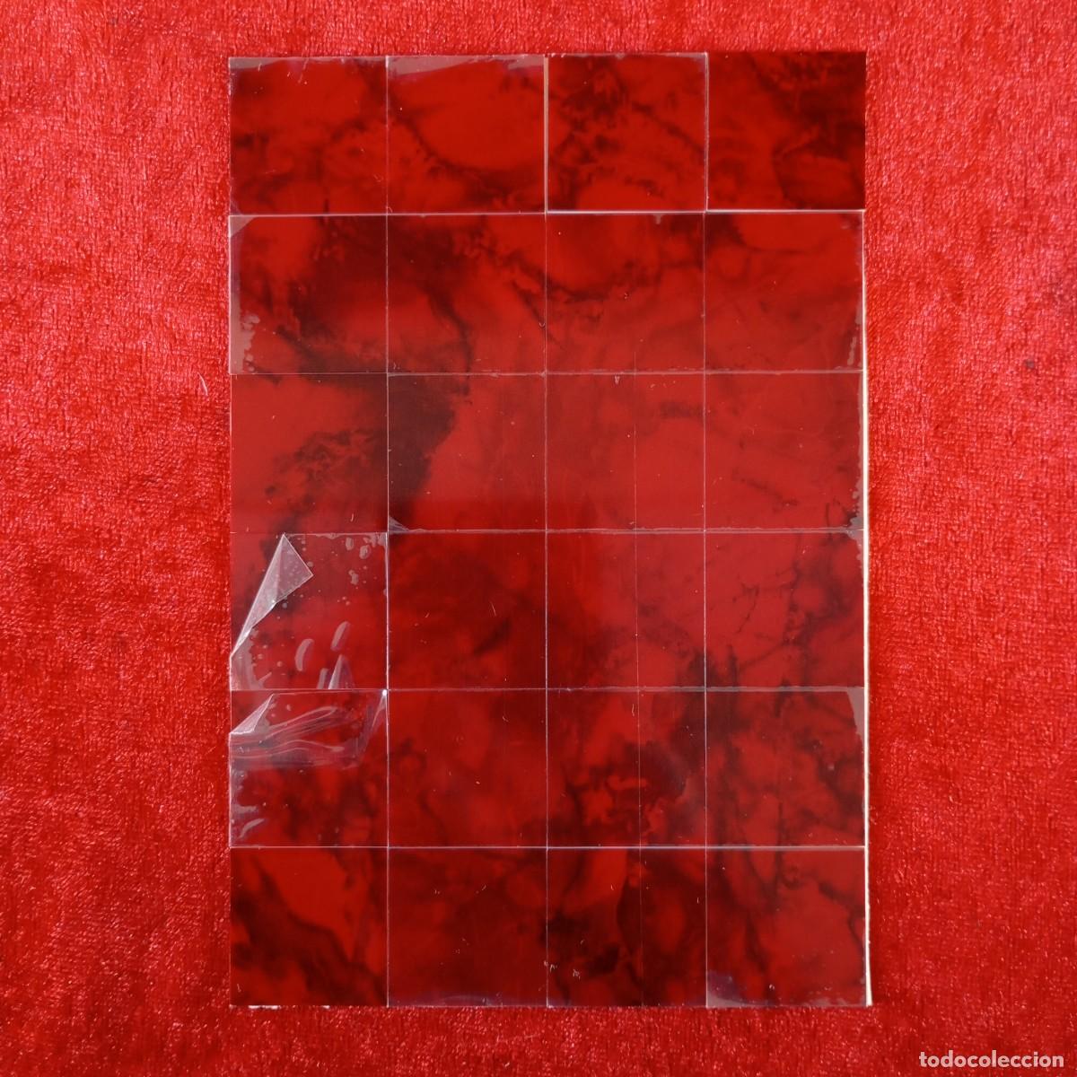 Hobbys: MODEL BUILDERS SUPPLY - RED MARBLE TILE - 24 PIEZAS - REF. #MT-12R - MODELISMO / 8349 - Foto 1
