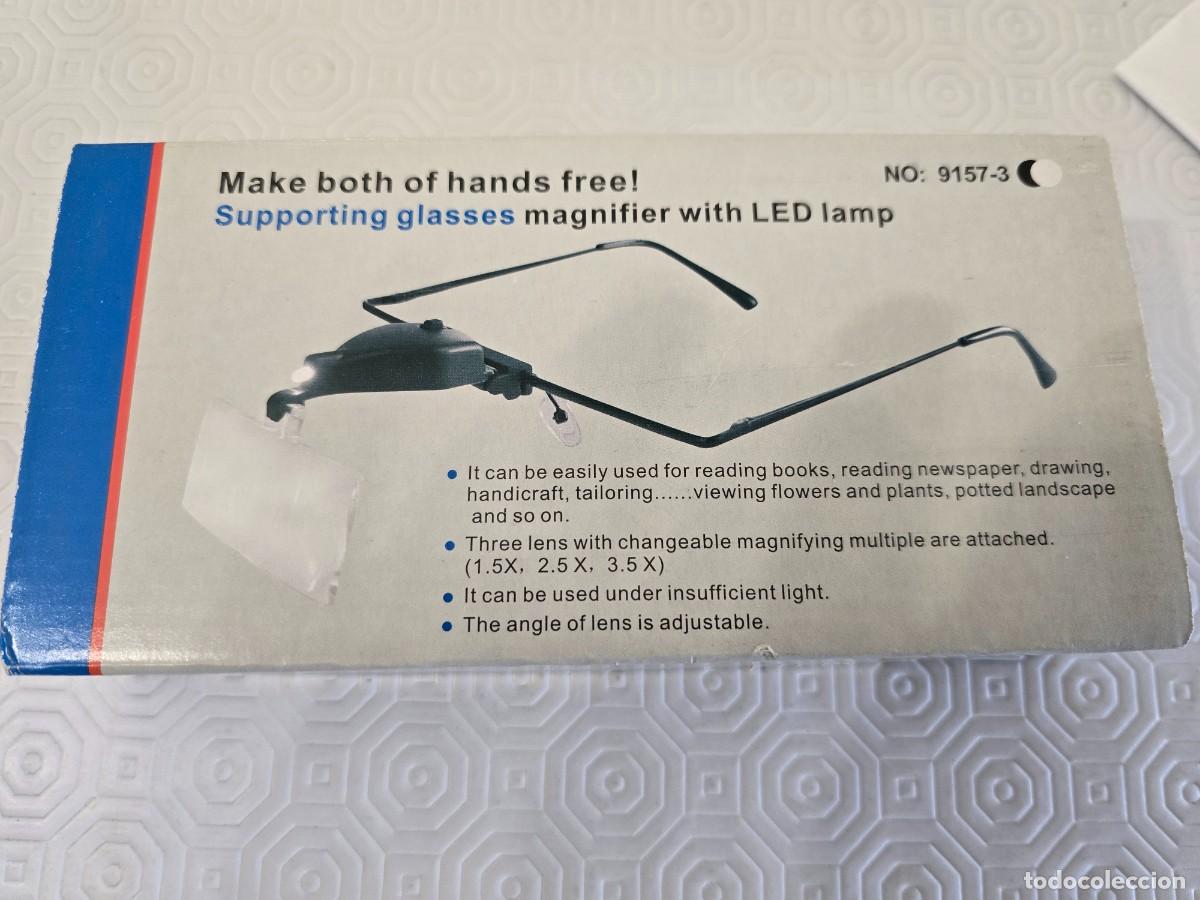 Hobbys: Gafas lupa con l&aacute;mpara LED para facilitar trabajos de precisi&oacute;n - Foto 1