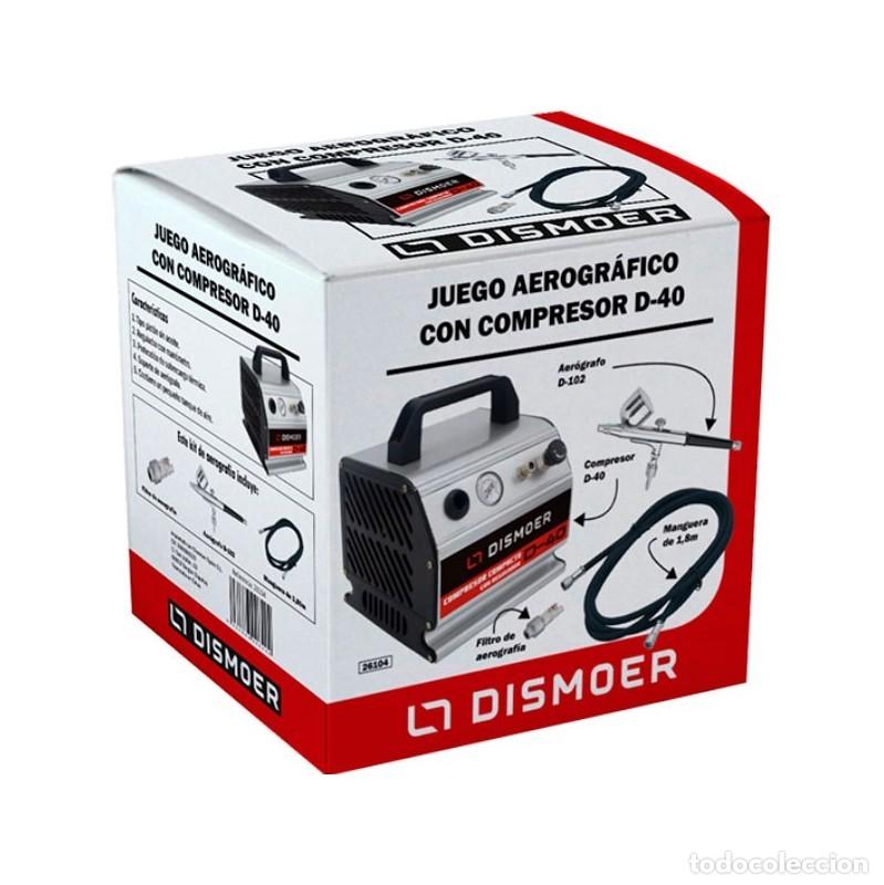 Hobbys: Aerografo+ compresor+ accesorios. Juego Aerogr&aacute;fico Dismoer con Compresor Compacto