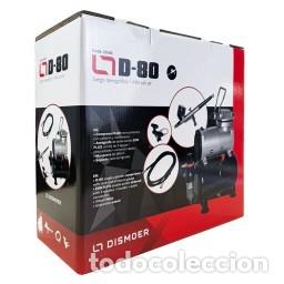 Hobbys: Aer&oacute;grafo+compresor+accesorios. Juego Aerogr&aacute;fico Dismoer Compresor D-80 Completo