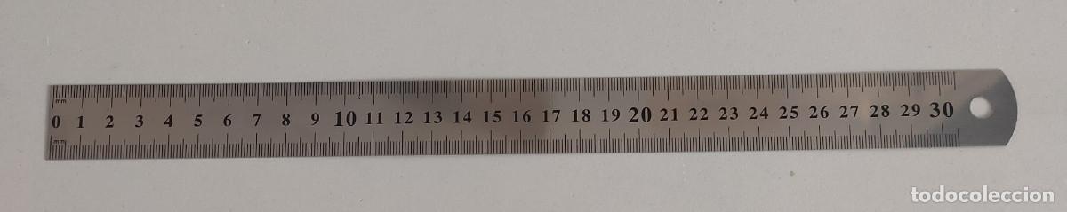 Hobbys: Regla Metal 30cm Acero Inoxidable