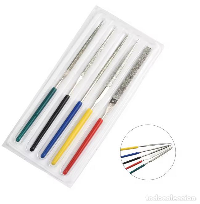 Hobbys: Juego 5 Limas Diamantadas 2x100mm