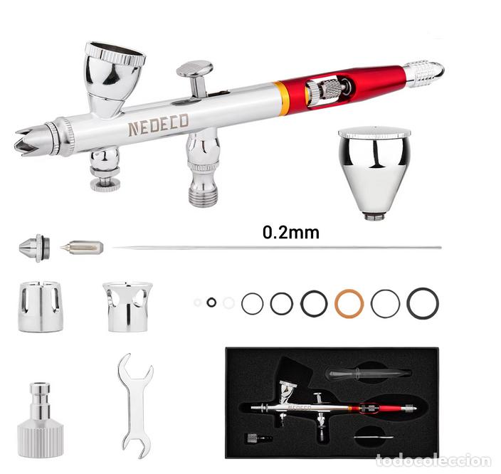 Hobbys: Aer&oacute;grafo 0.2mm Doble Acci&oacute;n 2cc y 9cc