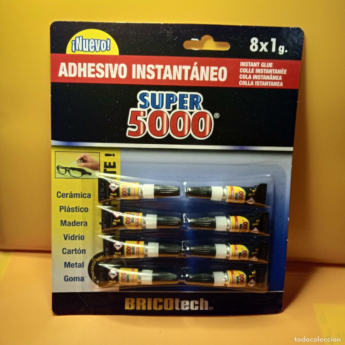 Hobbys: SUPER 5000: PEGAMENTO, ADHESIVO INSTANTANEO 8 UNDS X 1 GRAMO; MODELISMO , BRICOLAJE
