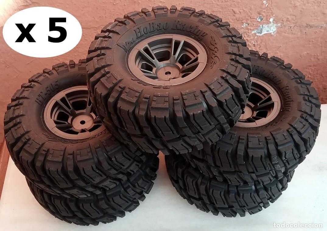 Hobbys: 1/10 5 RUEDAS CON LLANTA 1,9 / HEXAGONO 12MM PARA CRAWLER RTR RADIO CONTROL - COMO NUEVAS