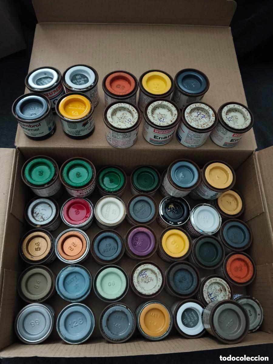 Hobbys: LOTE DE 2 BOTES DE PINTURA HUMBROL ENAMEL 14 ml (A elegir en foto Y lista)